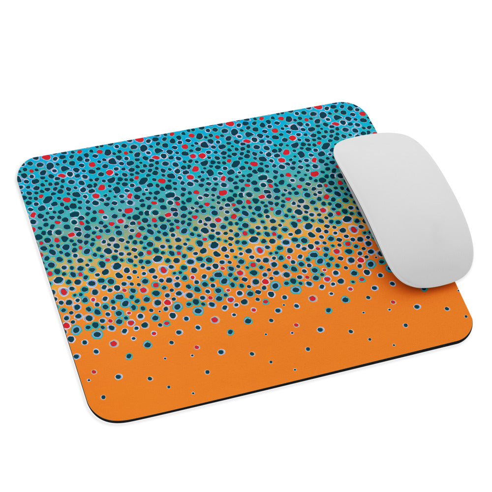 Brown Trout Mouse Pad Yellow Sally