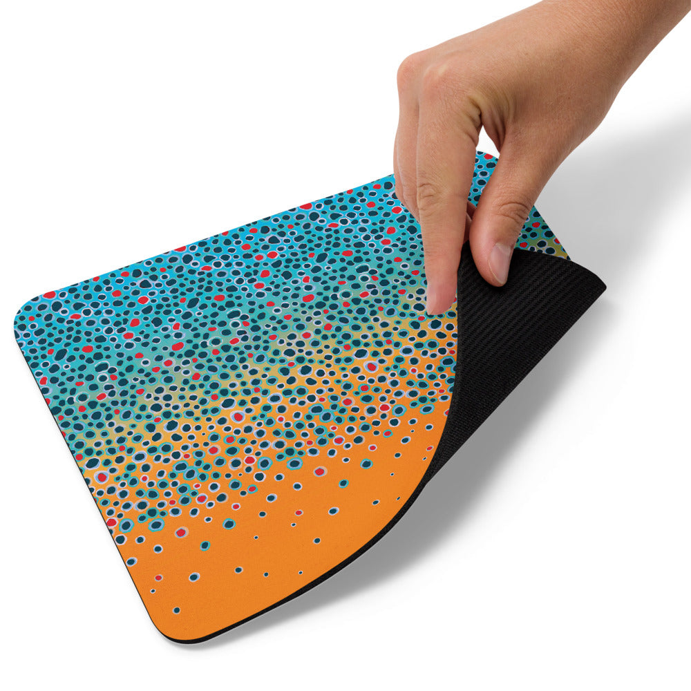 Brown Trout Mouse Pad Yellow Sally