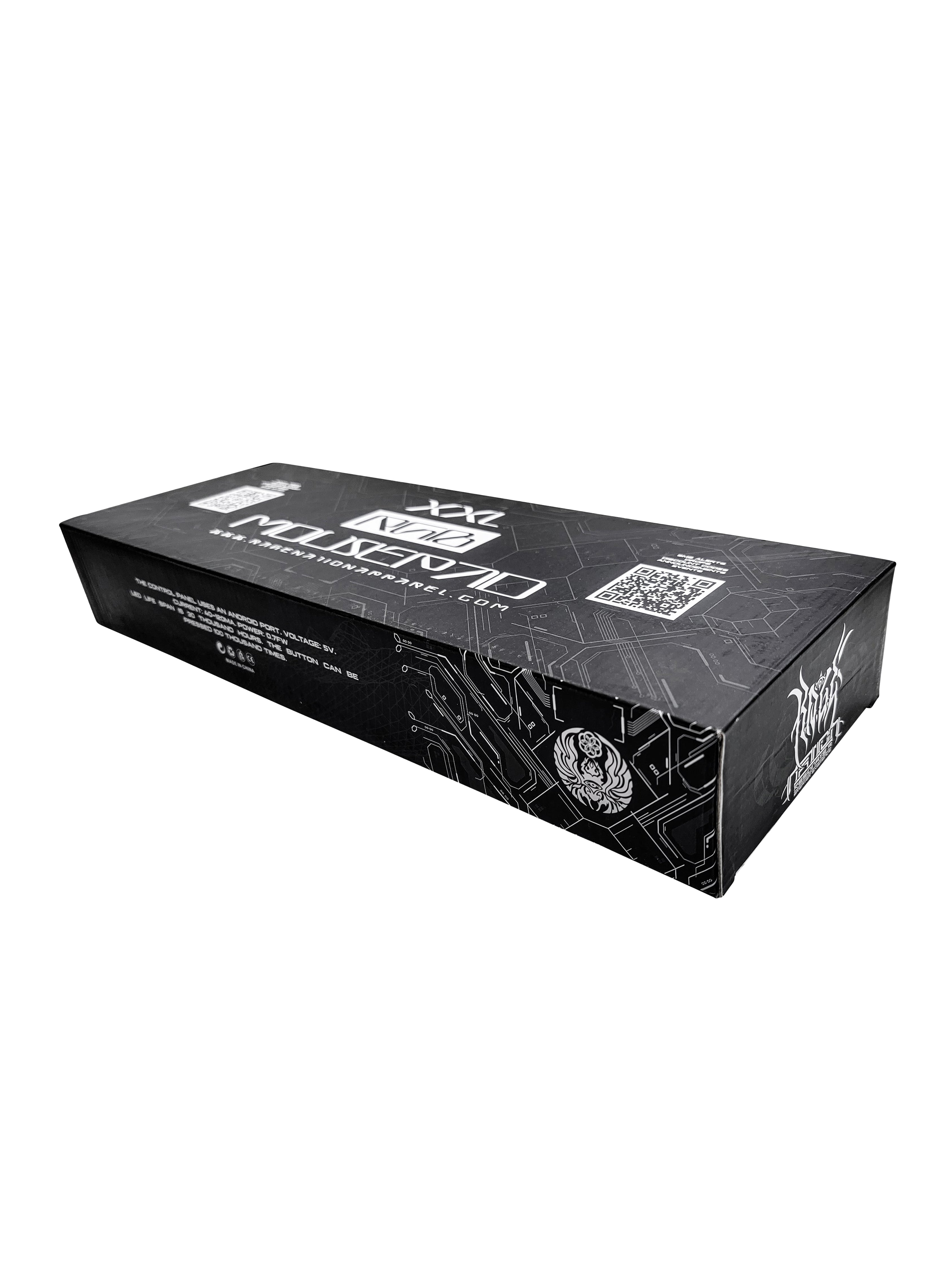 WOUNDS TO WISDOM V1 ✦ MONOCHROME ✦ XXL RGB Gaming Mouse Pad Rage Nation Apparel