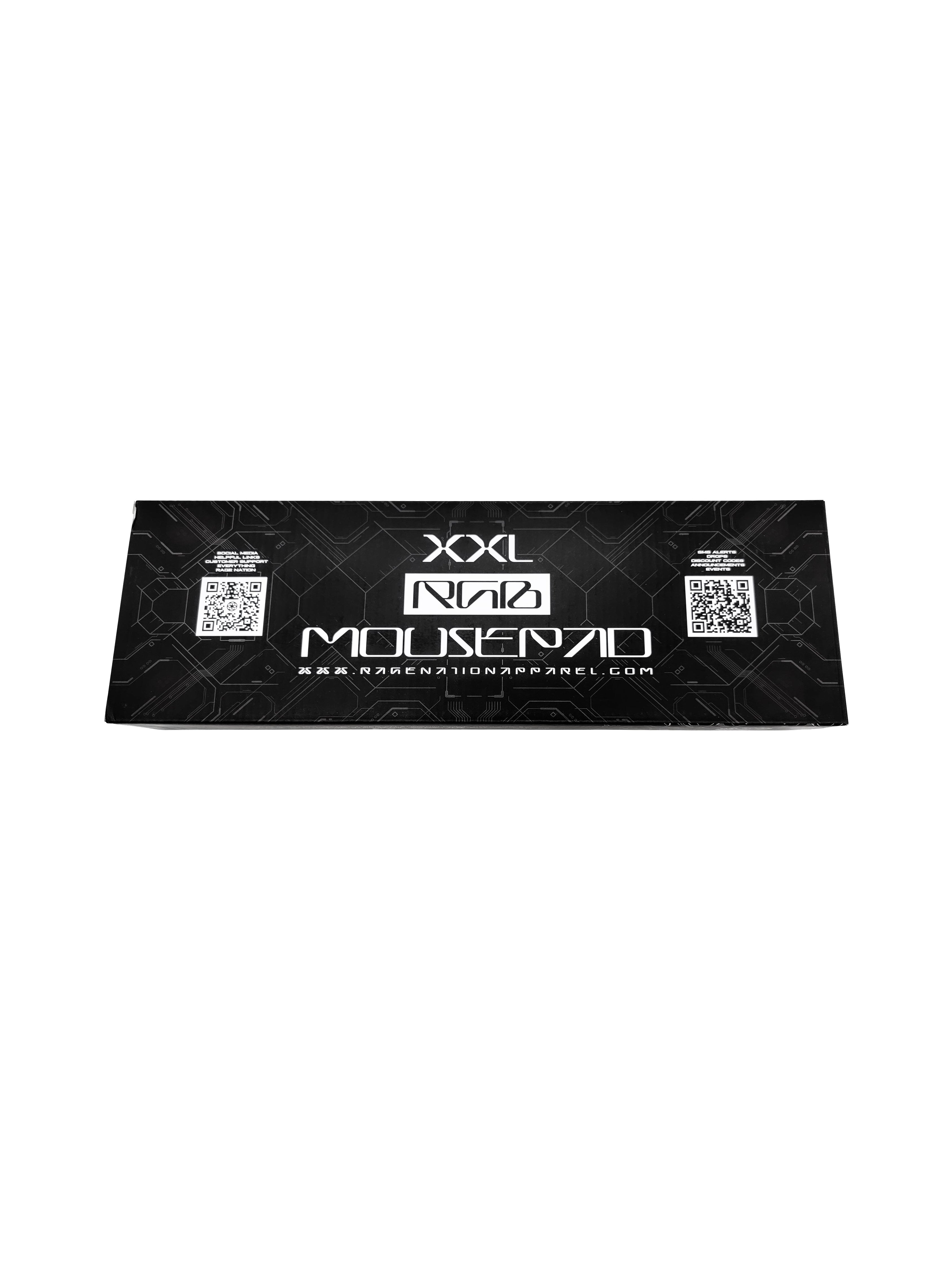 WOUNDS TO WISDOM V1 ✦ MONOCHROME ✦ XXL RGB Gaming Mouse Pad Rage Nation Apparel