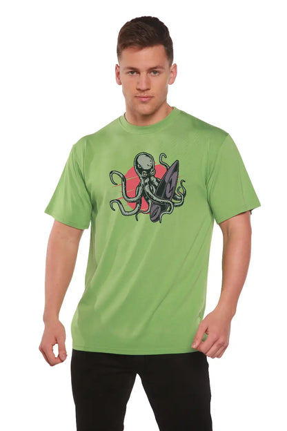 Octopus Men's Bamboo Viscose/Organic Cotton Short Sleeve Graphic T-Shirt Spun Bamboo