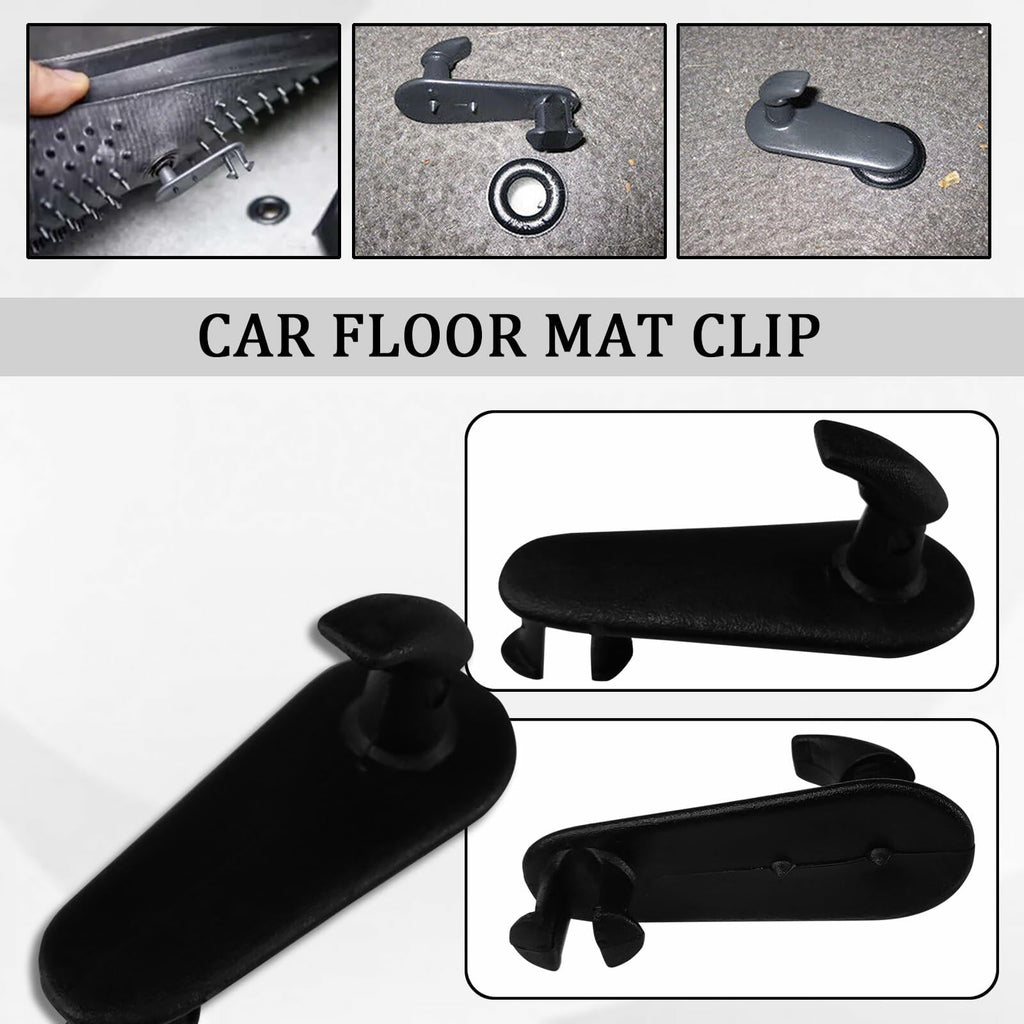 Tobenbone Car Floor Mat Clips Fixing Hooks Clamp Carpet Fasteners Black Deal US