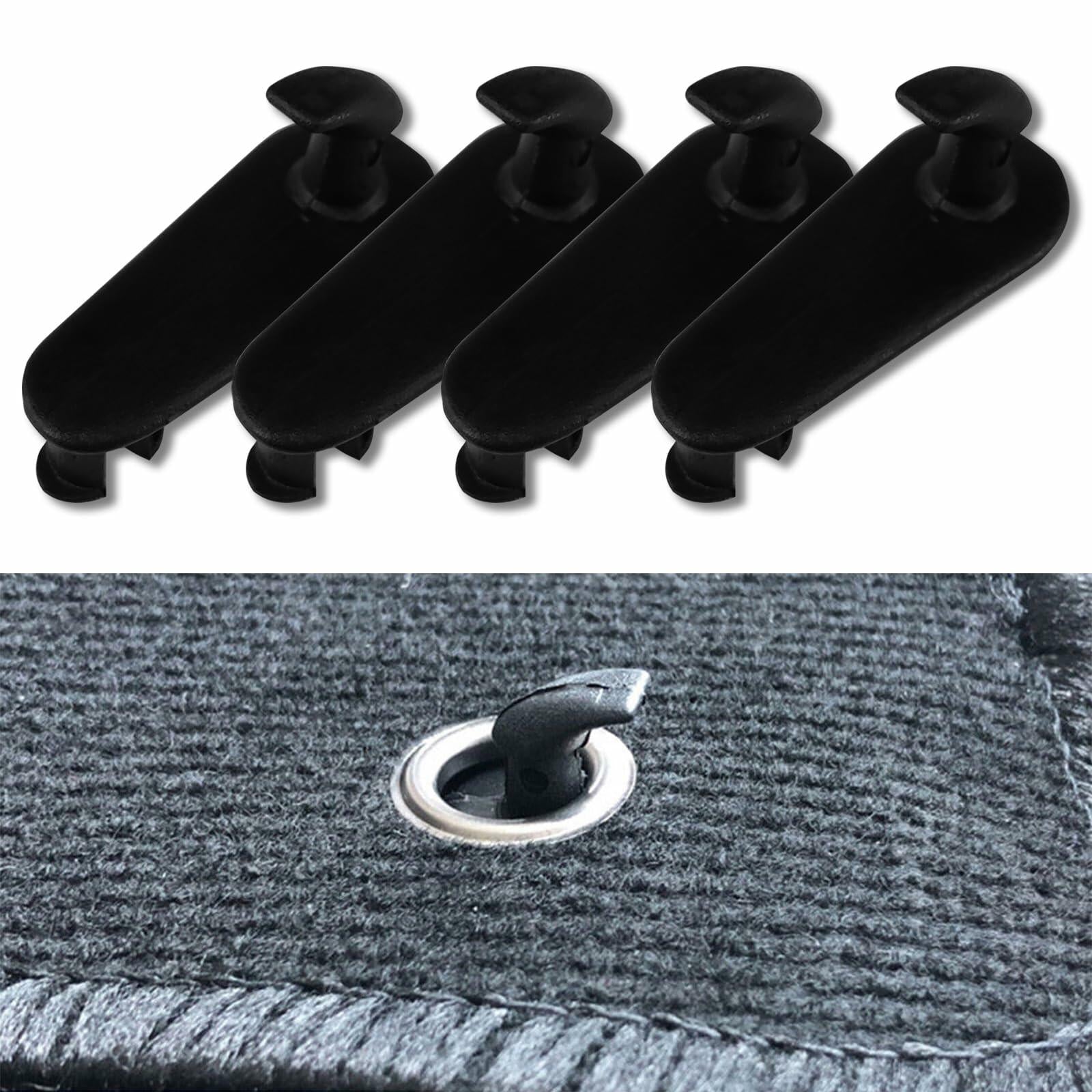 Tobenbone Car Floor Mat Clips Fixing Hooks Clamp Carpet Fasteners Black Deal US
