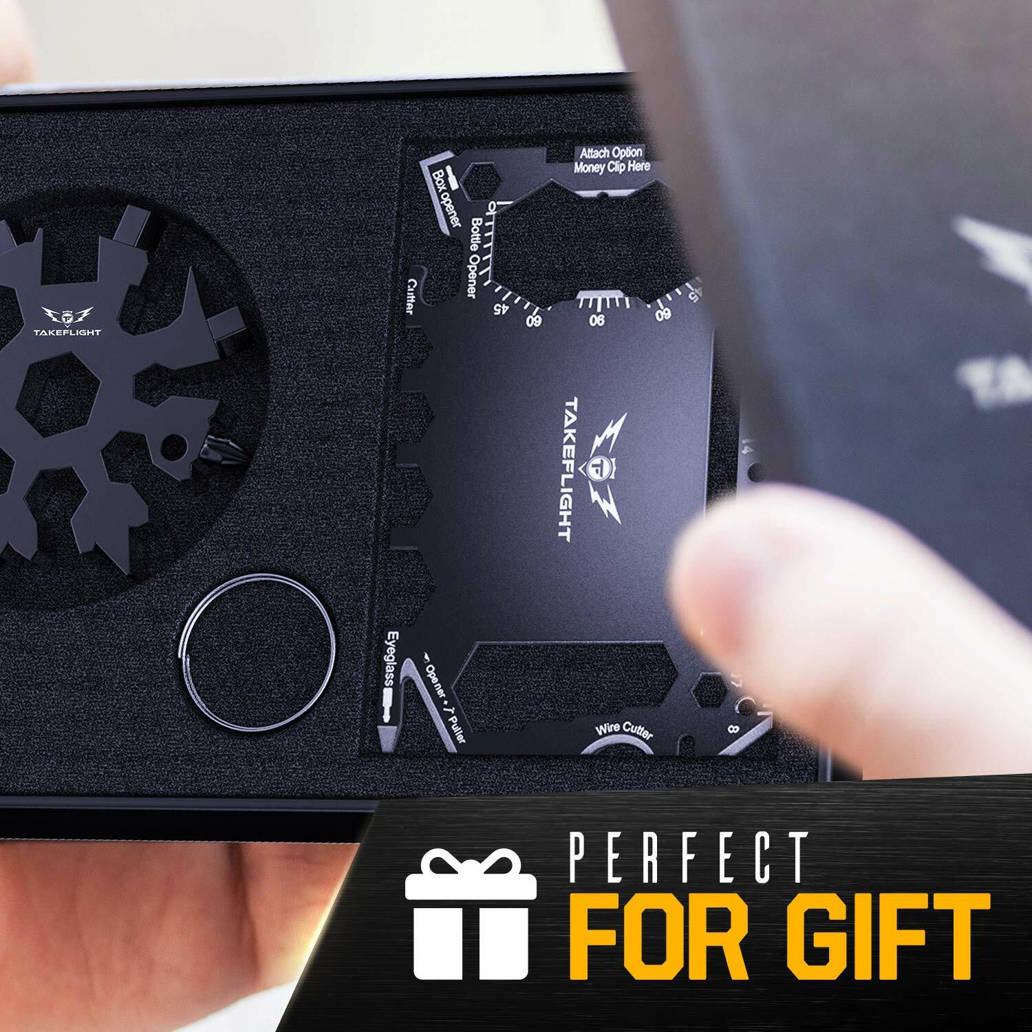 TF TAKEFLIGHT Tactical EDC Credit Card Multitool Set Black Screwdriver Deal US