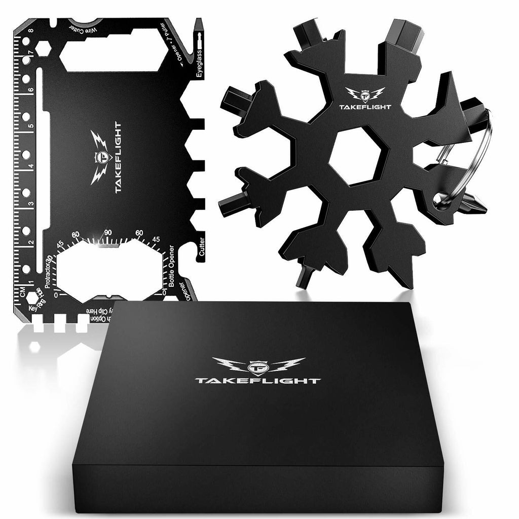 TF TAKEFLIGHT Tactical EDC Credit Card Multitool Set Black Screwdriver Deal US