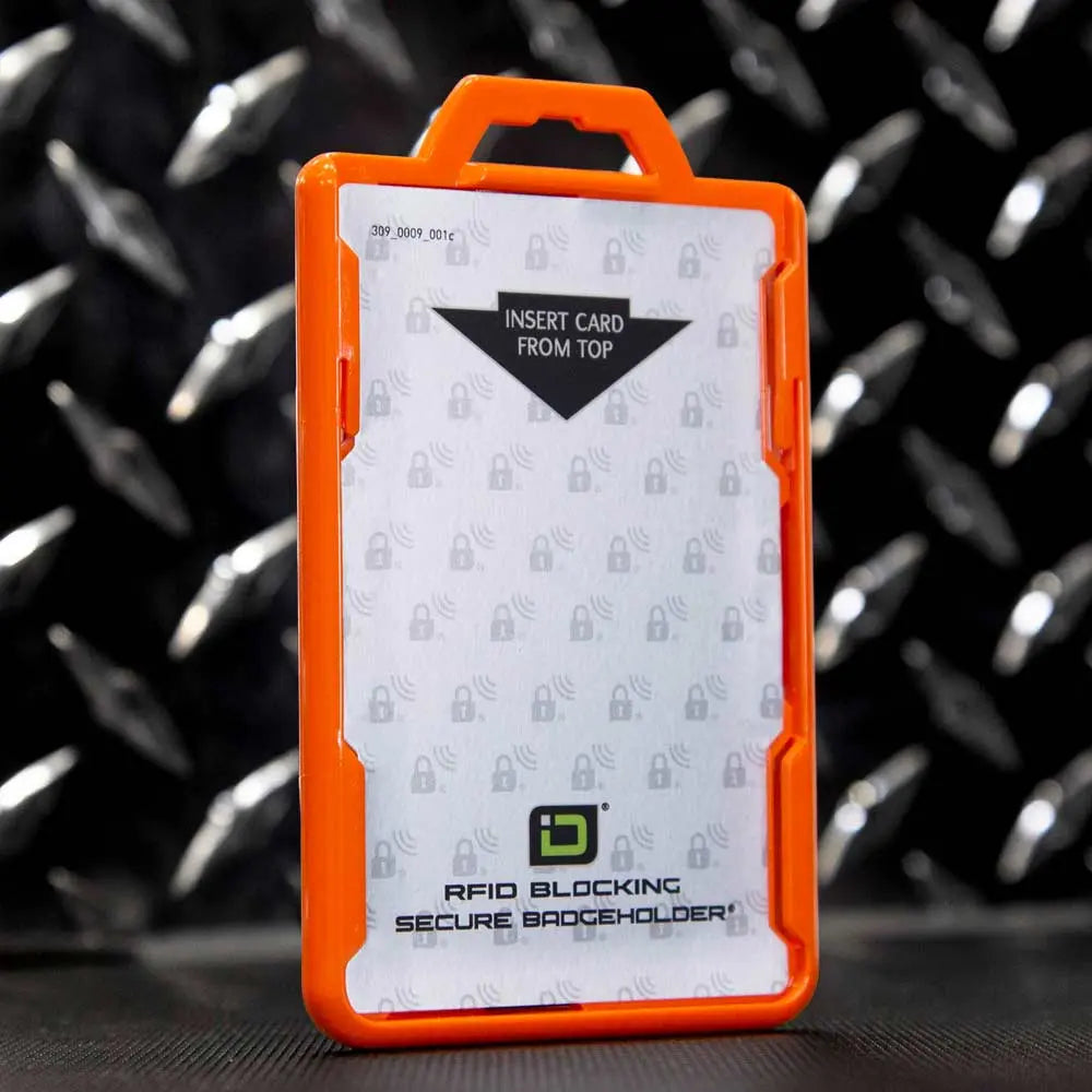 Secure Badge Holder Lite ™ Vertical 1 ID Card Holder ID Stronghold