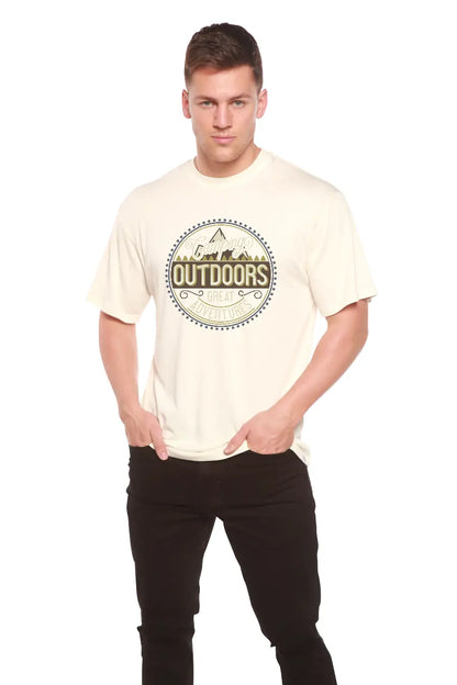 Outdoors Men's Bamboo Viscose/Organic Cotton Short Sleeve Graphic T-Shirt Spun Bamboo