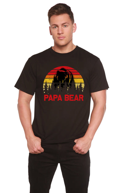 Papa Bear Men's Bamboo Viscose/Organic Cotton Short Sleeve Graphic T-Shirt Spun Bamboo