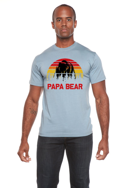 Papa Bear Men's Bamboo Viscose/Organic Cotton Short Sleeve Graphic T-Shirt Spun Bamboo