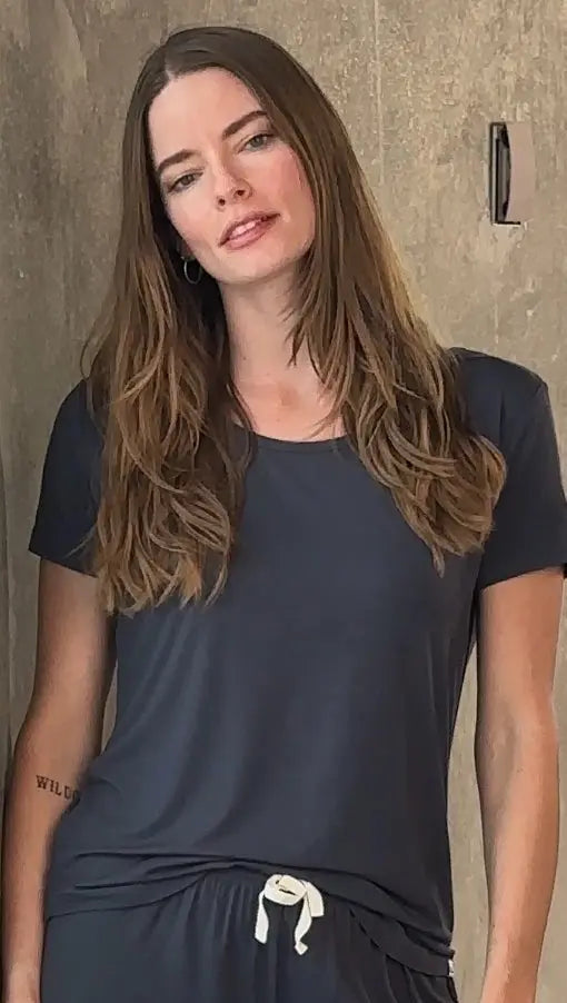 Women’s Bamboo Lounge Short Sleeve T-Shirt Spun Bamboo