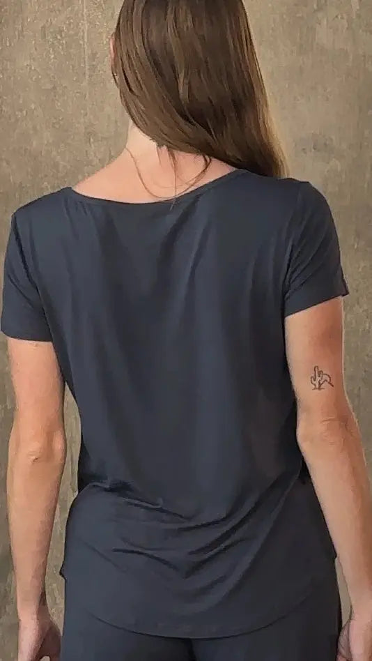 Women’s Bamboo Lounge Short Sleeve T-Shirt Spun Bamboo