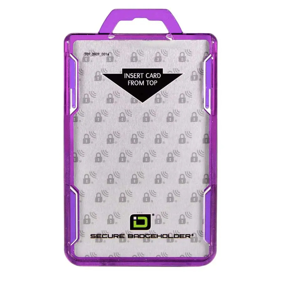 Secure Badge Holder BloxProx™ Lite PORTRAIT - Protects 125Khz HID Prox - 1 ID Card Holder ID Stronghold