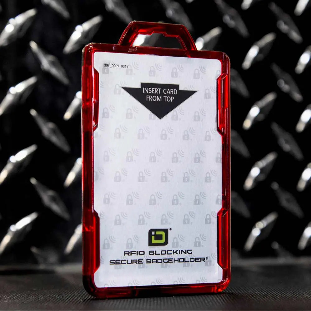 Secure Badge Holder Lite ™ Vertical 1 ID Card Holder ID Stronghold