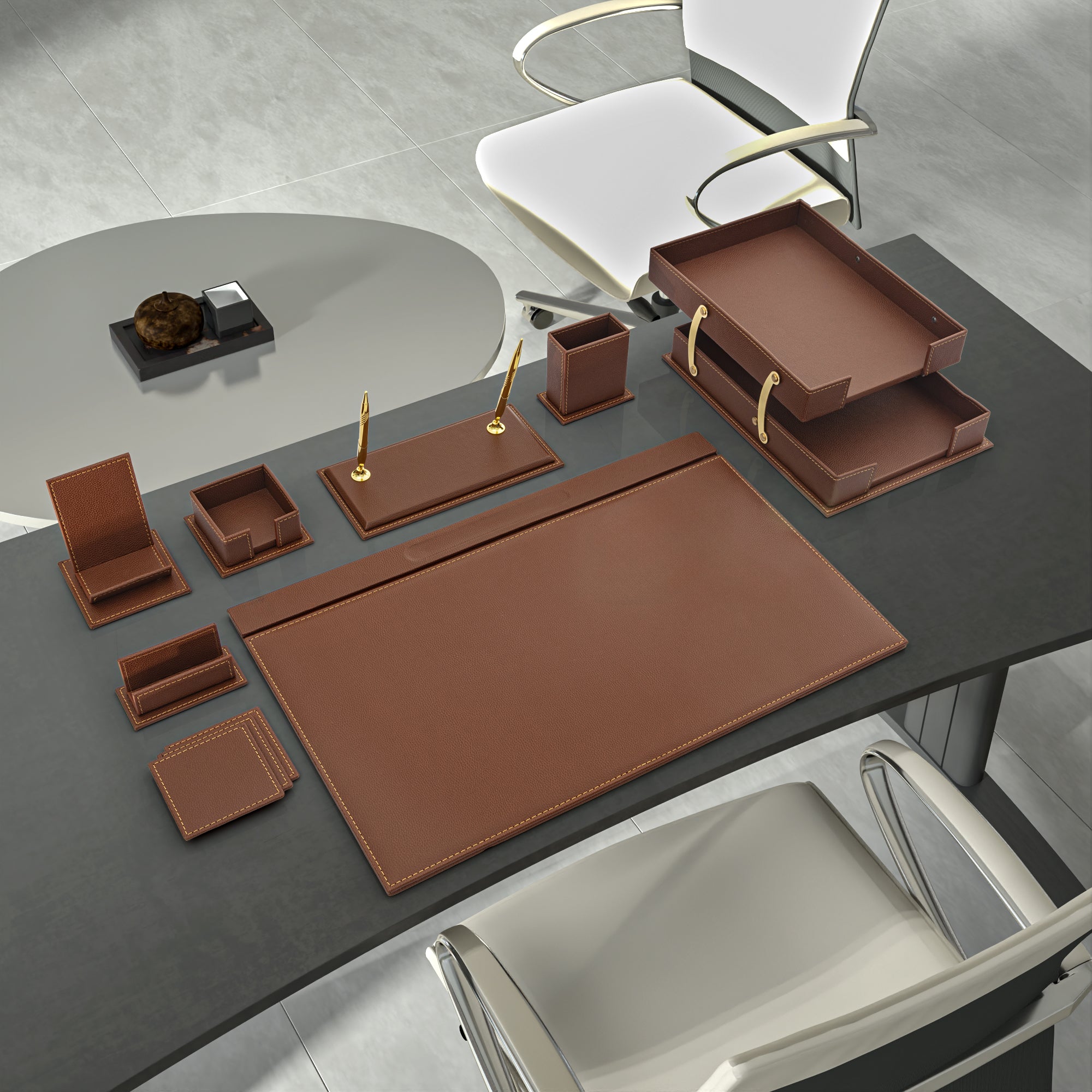 MOOG Classic Desk Organizer - Orange- 12 PCS Moogdesk
