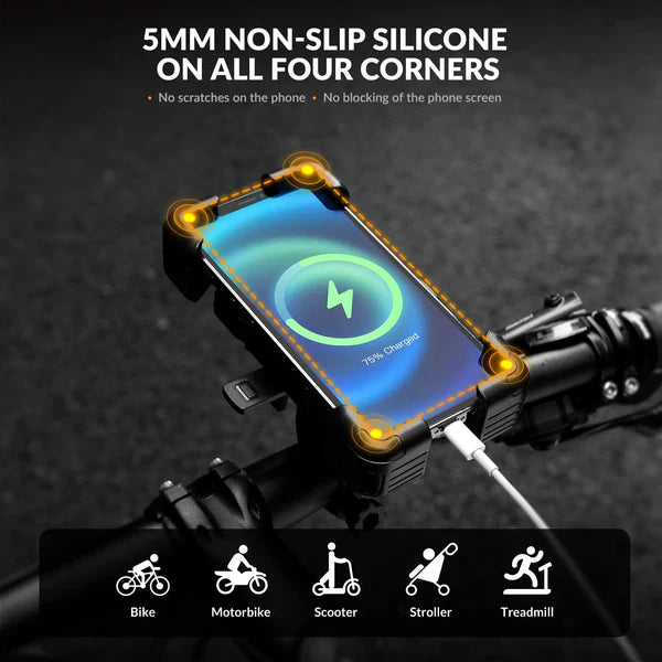 ROCKBROS Bike Phone Holder Mount Clamp 360 Rotatable Motorcycle Mount ROCKBROS US