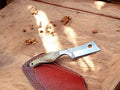 Custom Handmade Bull Cutter Knife | Antler Handle – 8" Damascus Knife Store