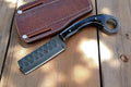 Bull Cutter Knife | with Leather Sheath Damascus Knife Store