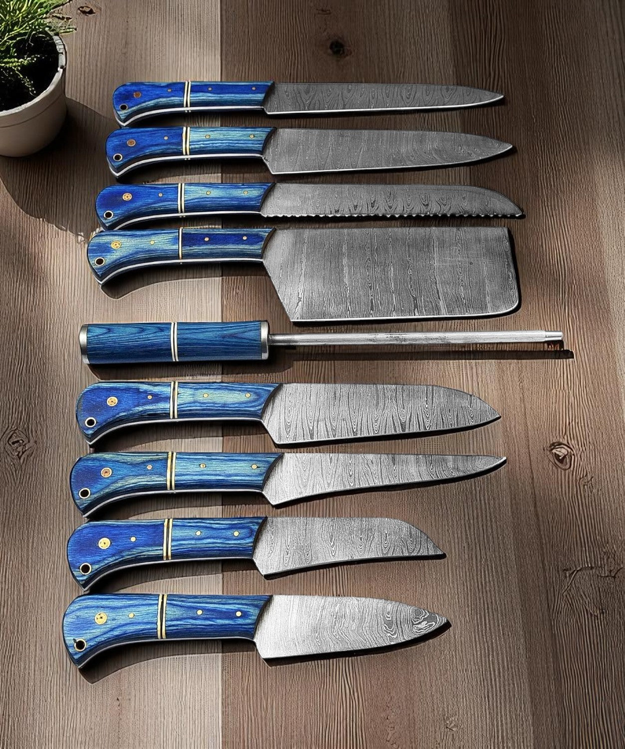Handmade Damascus Steel Cooking Knives Set Damascus Knife Store