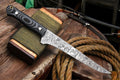 Handmade Damascus Fillet Knife with G-10 Micarta Handle Damascus Knife Store