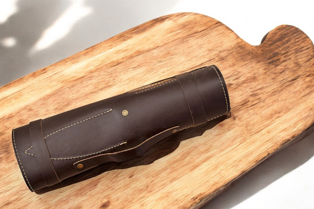 Handmade Damascus Kitchen Knives Set – Exotic Wood Handles Damascus Knife Store