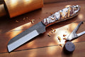 Bull Cutter Knife - Custom Handmade – 8" Rash Steel Damascus Knife Store
