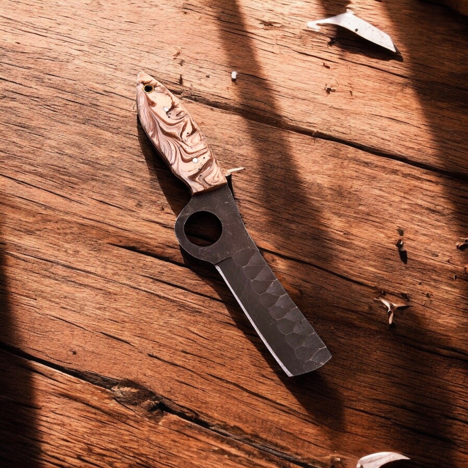 Handmade Bull Cutter Knife – High-Carbon Steel Blade Damascus Knife Store