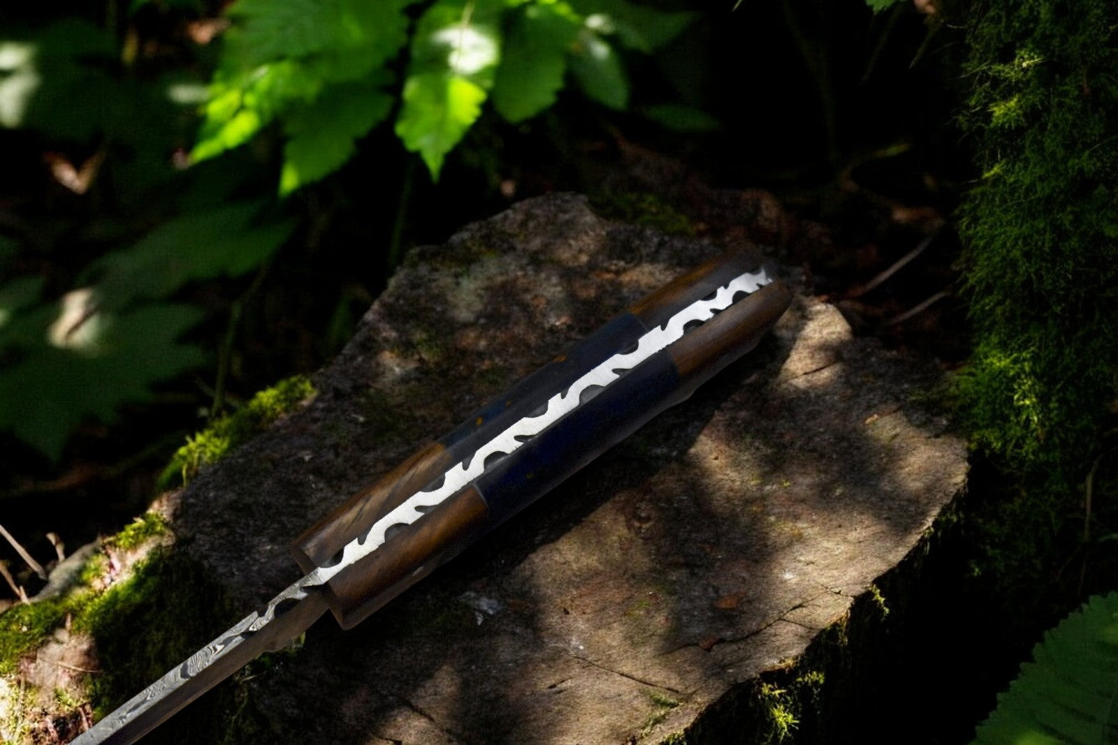 Handmade Damascus Steel Skinning Knife with Leather Sheath Damascus Knife Store