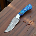 Handmade Damascus Hunting Knife with Exotic Wood Damascus Knife Store