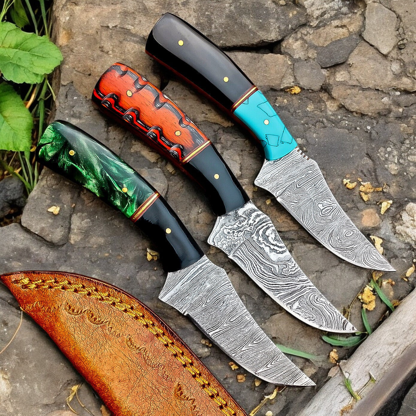 "TimberForge Damascus Hunting Knife – Premium Handmade Craftsmanship" Damascus Knife Store