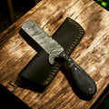 Custom Handmade Bull Cutter Knife – Damascus Steel, 8” Damascus Knife Store