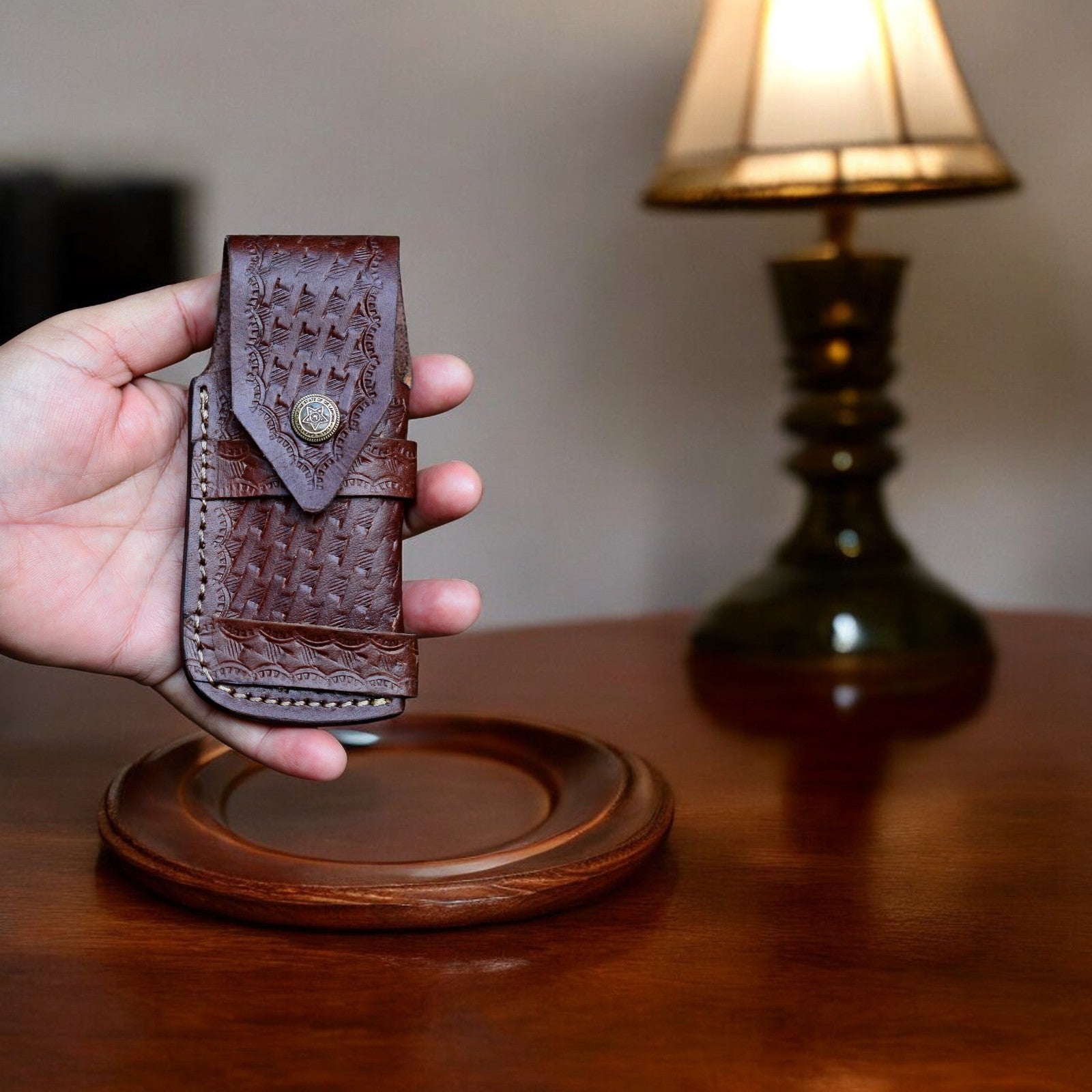 Exotic Wood Damascus Pocket Knife – Handmade & Sharp Damascus Knife Store