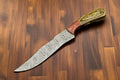 Custom Handmade Damascus Steel Hunting Knife – 10" Length Damascus Knife Store