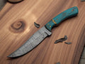 Custom Handmade Damascus Steel Hunting Knife 9" Damascus Knife Store
