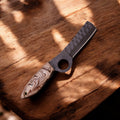 Handmade Bull Cutter Knife – High-Carbon Steel Blade Damascus Knife Store