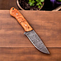 Custom Damascus Skinning Hunting Knife with Sheath Damascus Knife Store
