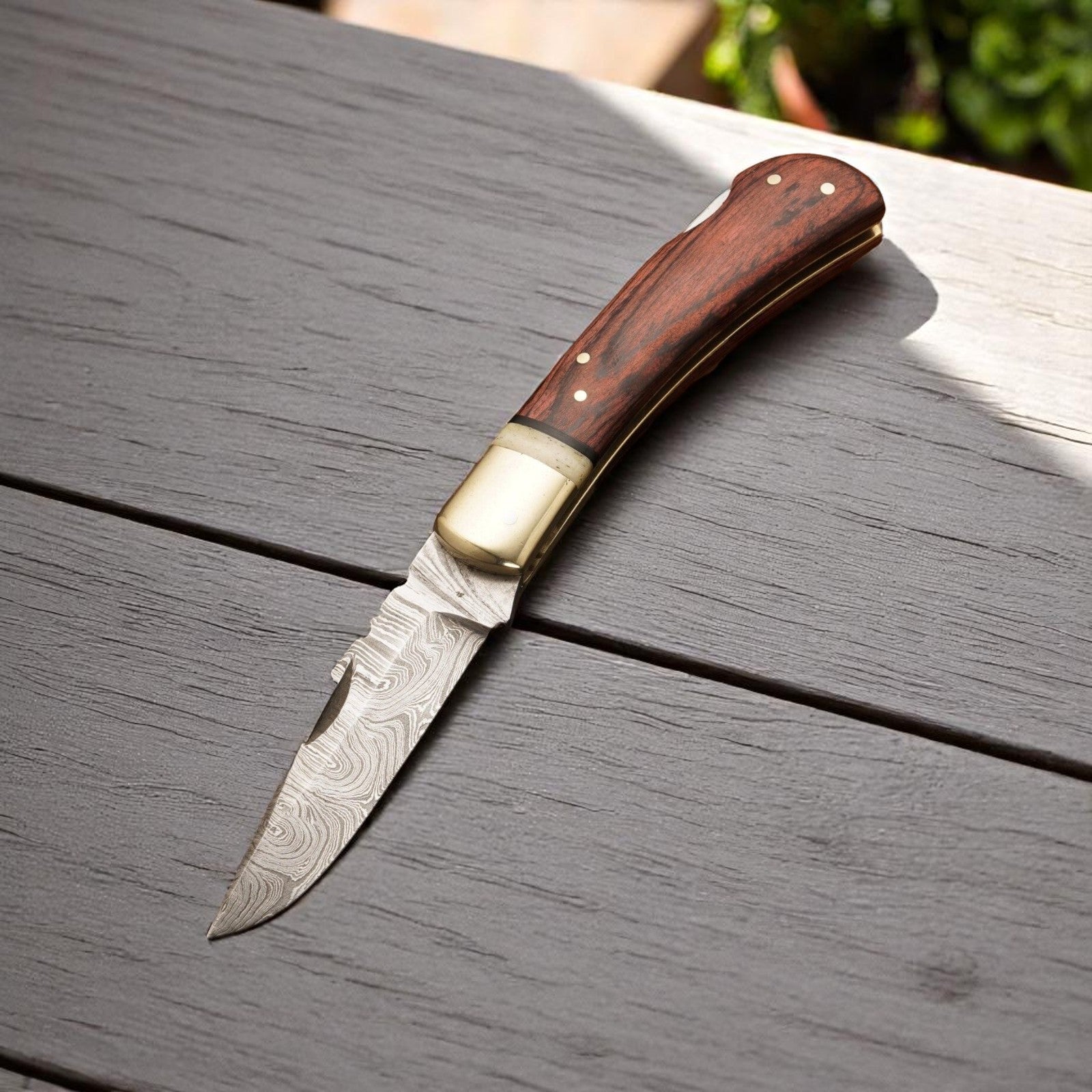 Custom Handmade Damascus Steel Pocket Knife 3" Damascus Knife Store