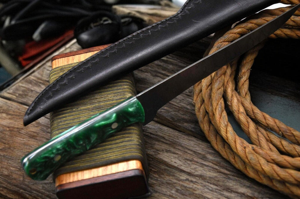 Premium Damascus Fillet Knife – 12.8" Handmade Precision Damascus Knife Store
