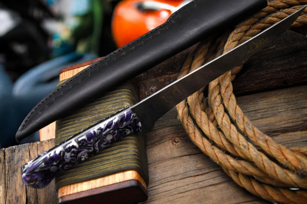Premium Handmade Damascus Fillet Knife - 12.8" Damascus Knife Store