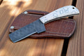 Bull Cutter Knife | Handmade with Resin Handle Damascus Knife Store