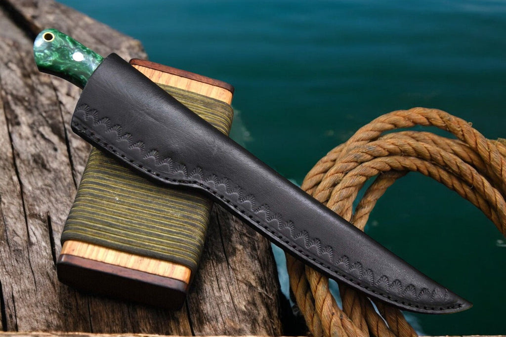 Premium Damascus Fillet Knife – 12.8" Handmade Precision Damascus Knife Store