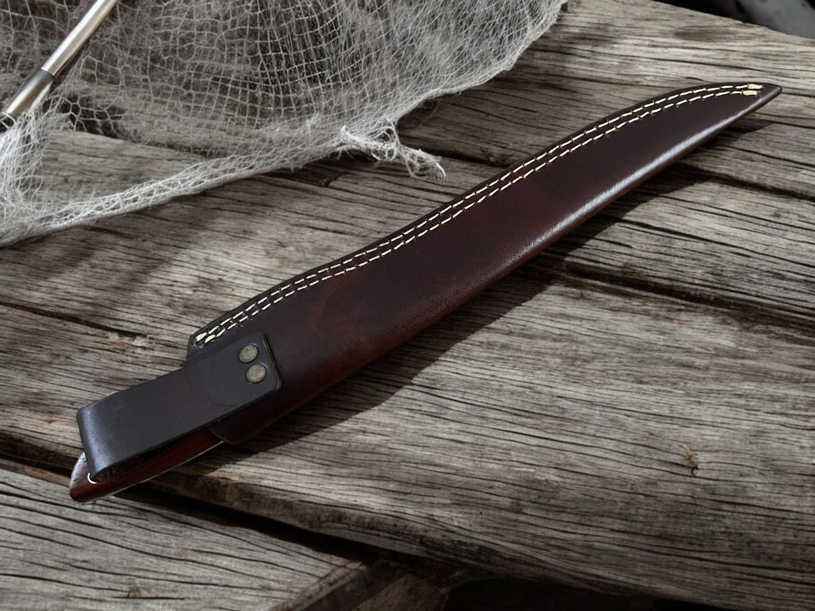 Handcrafted Rosewood Fillet Knife - Precision at 14.4 Damascus Knife Store