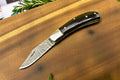 Pocket Knife EDC | Buffalo Horn Handle Damascus Knife Store