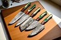 Premium Handmade Damascus Chef Knives Set Damascus Knife Store