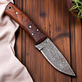 Custom Damascus Hunting Skinning Knife with Sheath Damascus Knife Store