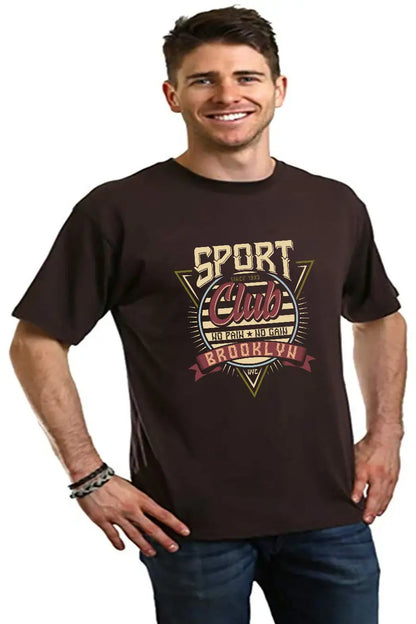 Sport Club Men's Bamboo Viscose/Organic Cotton Short Sleeve Graphic T-Shirt Spun Bamboo