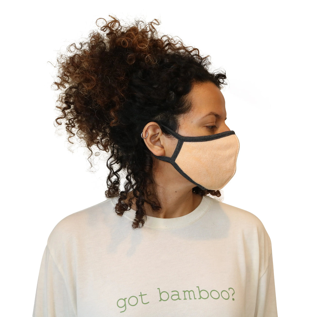 Spun Bamboo Breathable Face Mask - Natural, Silky Soft, Ultra Comfortable Spun Bamboo