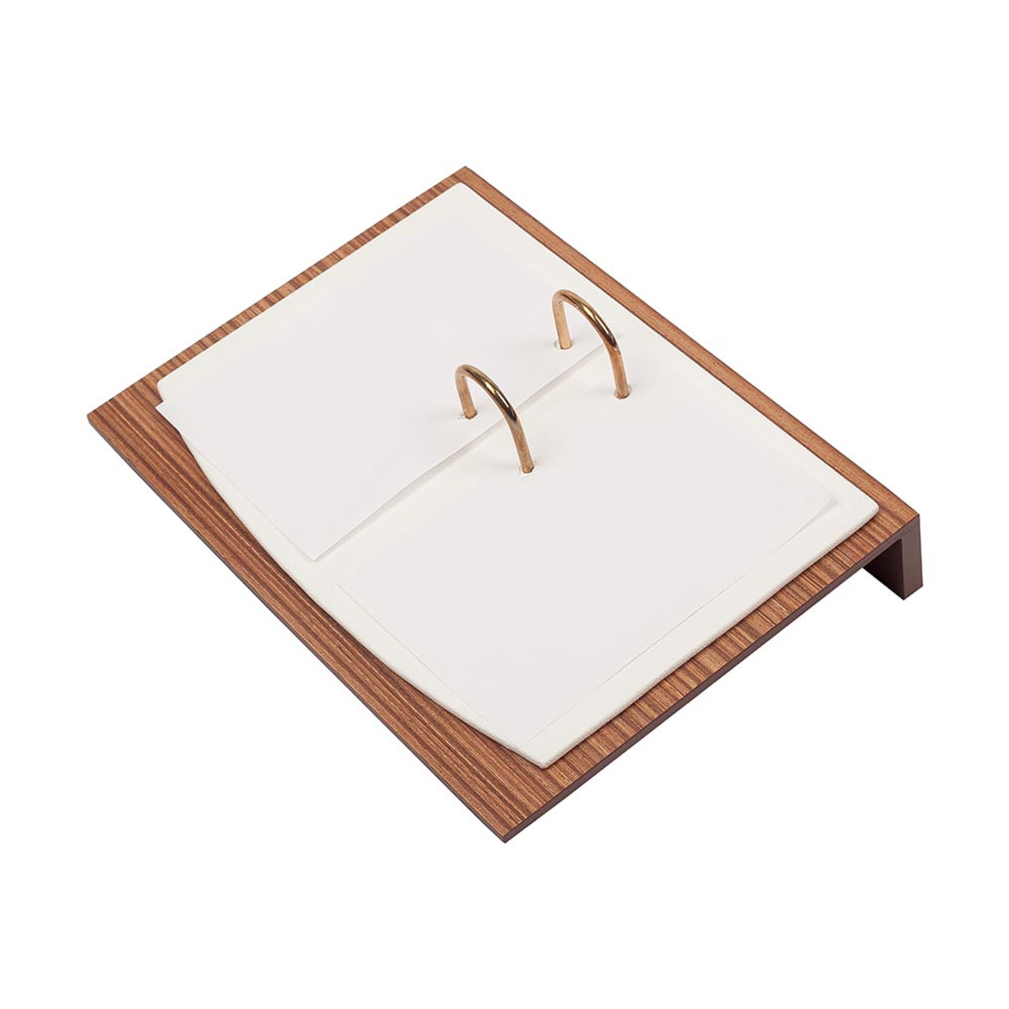 MOOG Star Leather Desk Set -Walnut Wood Combination - Black -11 PCS Moogdesk