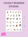 Holiday Reminder Stickers Jessica Autumn