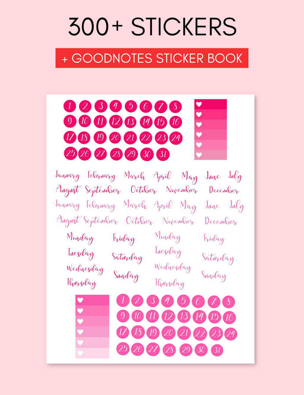 Digital Valentine's Day Stickers Jessica Autumn