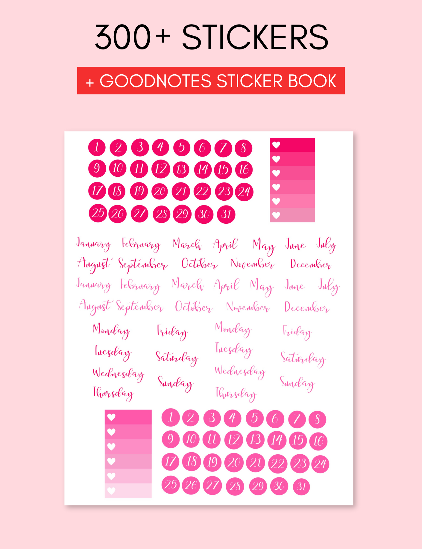 Digital Valentine's Day Stickers Jessica Autumn